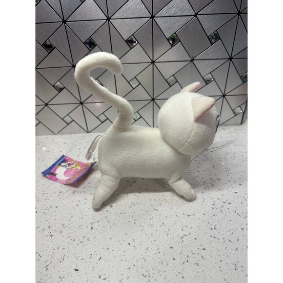Sailor Moon Great Eastern Entertainment Artemis Kitty Cat White Plush 6” - Picture 3 of 11